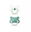 Picture of SUAVINEX DAY & NIGHT -2/4M SOOTHER SILICONE 2 PACK GREEN